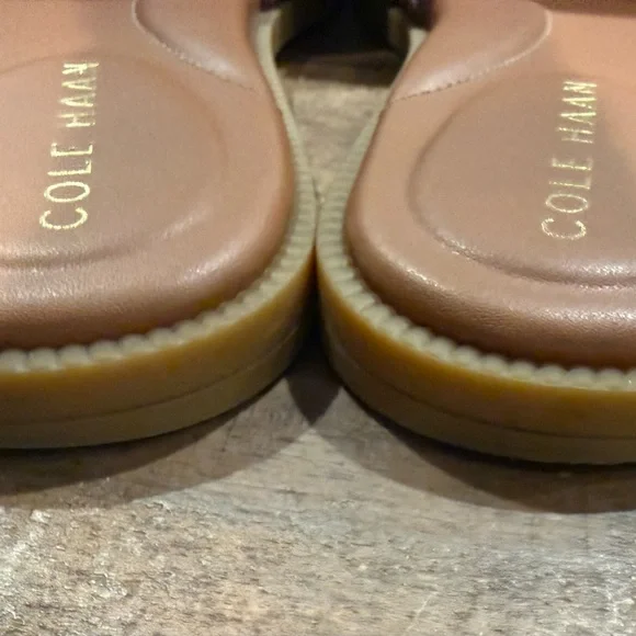 Cole Haan Tan Leather Sandals Size 7 - Picture 3 of 5